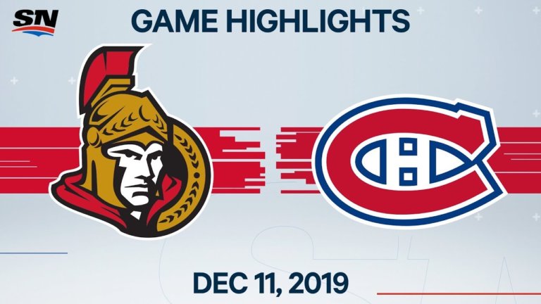 NHL Highlights | Senators vs. Canadiens - Dec. 11, 2019 ...